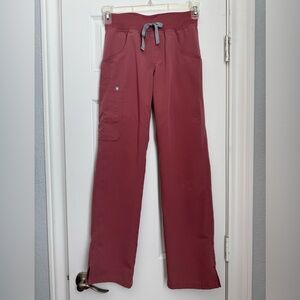Figs Scrubs Kade Cargo Pants, Mauve XXS